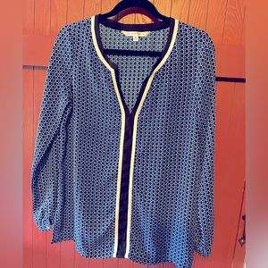 Long sleeve tunic blouse, M